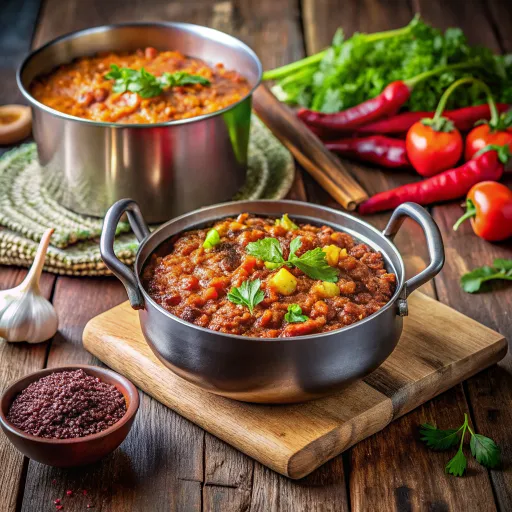Nasi Merah dengan Kari Lentil dan Sayuran